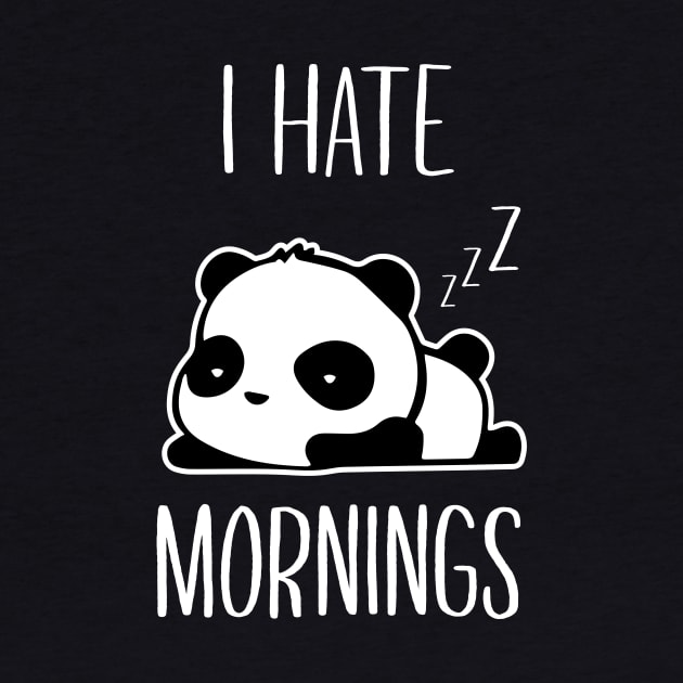 I Hate Mornings Panda Bear by illusionerguy